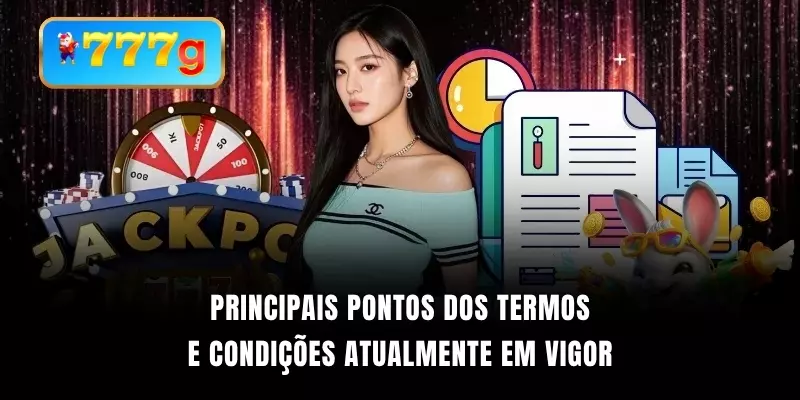 Principais pontos dos Termos e Condições atualmente em vigor