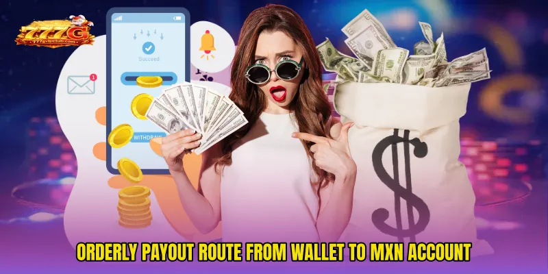 Orderly payout route from wallet to MXN account