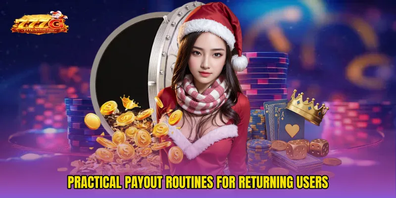 Practical payout routines for returning users